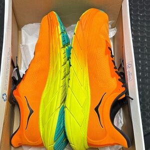 Hoka Orange and Yellow Athletic Shoes